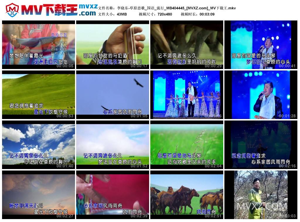 李晓东-草原恋歌_国语_流行_MB404445